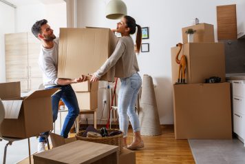 Couple Moving Into Home