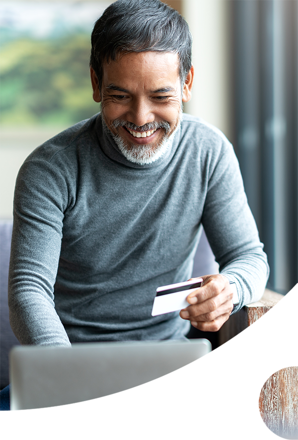 Man making a payment