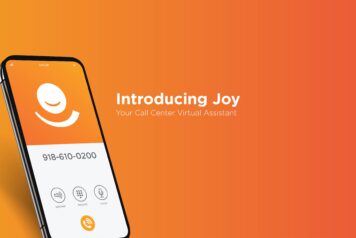 smartphone depicting "Joy" interface